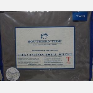 New Southern Tide Twin Size Sheet Set color Gray